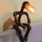 Robot Table Lamp Industrial Retro Steampunk Edison Iron Water Pipe Desk Lights