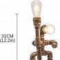 Robot Table  Guardian  Lamp Industrial Retro Steampunk Edison Iron Water Pipe Desk Lights