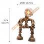 Robot Table Swordsman Lamp Industrial Retro Steampunk Edison Iron Water Pipe Desk Lights