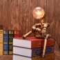 Creative Robot Desk Lamp Edison Retro Iron Water Pipe Industrial Dedside Night Lights