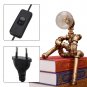 Creative Robot Desk Lamp Edison Retro Iron Water Pipe Industrial Dedside Night Lights