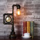 Table Lamp Industrial Retro Steampunk Edison Iron Water Pipe Desk Lights