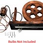 Industrial Wall Sconce 1-Light Rustic Mid Century Wall Light with Matte Iron Cage Lampshade
