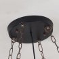 Wooden Chandelier Industrial Style Retro 8-Head Solid Wood Chandelier with Light Source