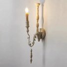 Farmhouse Pastoral Retro and Old Wooden Wall Lamp, American Country Corridor Decoration Sconce Light