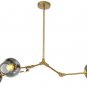 Sputnik Chandelier Glass Bubble Balls Gold Branches Pendent Light Adjustment Alloy Light Fixture