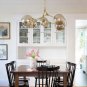 Sputnik Chandelier Glass Bubble Balls Gold Branches Pendent Light Adjustment Alloy Light Fixture