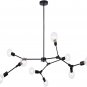 Modern Sputnik Chandelier Brushed Hanging Lamp Industrial Flush Mount Ceiling Light Fixture