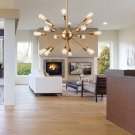 Sputnik Chandelier Vintage Edison Light Fixture Industrial Starburst Lighting Painted Finished Metal
