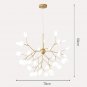 Nordic Firefly Sputnik Chandelier Branch Pendant Light Adjustable Indoor Hanging Ceiling Light