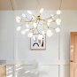 Nordic Firefly Sputnik Chandelier Branch Pendant Light Adjustable Indoor Hanging Ceiling Light