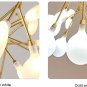Nordic Firefly Sputnik Chandelier Branch Pendant Light Adjustable Indoor Hanging Ceiling Light