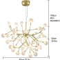 Nordic Firefly Sputnik Chandelier Branch Pendant Light Adjustable Indoor Hanging Ceiling Light