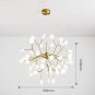 Nordic Firefly Sputnik Chandelier Branch Pendant Light Adjustable Indoor Hanging Ceiling Light