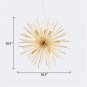Modern Firework Indoor ceiling lighting Chandelier LED Nordic Sputnik Pendant Light  Golden