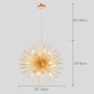 Modern Firework Indoor ceiling lighting Chandelier LED Nordic Sputnik Pendant Light  Golden