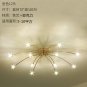 Modern Crystal Fireworks Chandelier,Sputnik Flush Mount Ceiling Lamp for Living Room