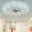 Modern Crystal Fireworks Chandelier,Sputnik Flush Mount Ceiling Lamp for Living Room