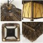 Vintage Chinese Antique Chandelier Restaurant Tea Room Hanging Light Zen-Like
