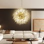 Chandeliers Firework LED Light Stainless Steel Crystal Pendant Lighting Ceiling Light Fixtures