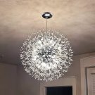 Modern Crystal Chandeliers Firework Dandelion Sputnik Chandelier Light Fixture Pendant Lighting
