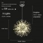 Modern Crystal Chandeliers Firework Dandelion Sputnik Chandelier Light Fixture Pendant Lighting