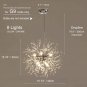 Modern Crystal Chandeliers Firework Dandelion Sputnik Chandelier Light Fixture Pendant Lighting