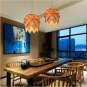 Modern Creative Art Oak Wooden Pinecone DIY Puzzle Pendant Lights Chandelier Hanging Wood Lamps
