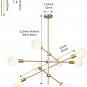 Sputnik Chandelier Lights Modern Pendant Lighting Ceiling Light Fixture