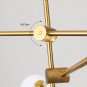 Sputnik Chandelier Lights Modern Pendant Lighting Ceiling Light Fixture