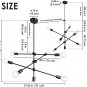 Sputnik Chandelier Lights Modern Pendant Lighting Ceiling Light Fixture
