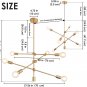 Sputnik Chandelier Lights Modern Pendant Lighting Ceiling Light Fixture