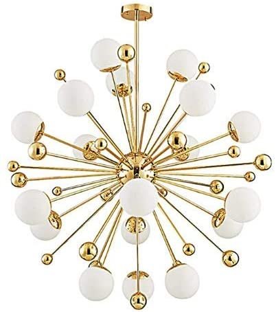 Modern Chandelier Mid-Century  Gold Sputnik Pendant Lighting Industrial Ceiling Light Fixture