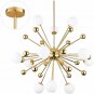 Modern Chandelier Mid-Century Gold Sputnik Pendant Lighting Industrial Ceiling Light Fixture