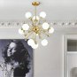 Modern Chandelier Mid-Century Gold Sputnik Pendant Lighting Industrial Ceiling Light Fixture