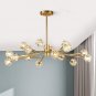 Modern Nordic Crystal Sputnik Chandelier Flush Mount Led Ceiling Light Pendant  Lighting Fixture