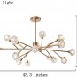 Modern Nordic Crystal Sputnik Chandelier Flush Mount Led Ceiling Light Pendant  Lighting Fixture
