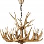 Antler Chandelier 6 Light Large Faux Resin Chandelier Vintage Style Antler Lighting for Living Room