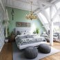 Antler Chandelier 6 Light Large Faux Resin Chandelier Vintage Style Antler Lighting for Living Room