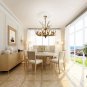 Antler Chandelier 6 Light Large Faux Resin Chandelier Vintage Style Antler Lighting for Living Room