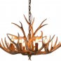 Deer Antler Chandelier Lighting Faux Decoration Antlers Pendant Lighting 6 Lights