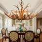 Deer Antler Chandelier Lighting Faux Decoration Antlers Pendant Lighting 6 Lights