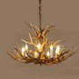 Deer Antler Chandelier Lighting Faux Decoration Antlers Pendant Lighting 8+4