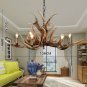 Antlers Vintage Style Resin 8 Light Chandeliers Rural Countryside Hanging Light Fixture