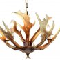 Vintage Style Resin Deer Horn Antler Chandeliers Personality Lamp Living Room