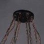 Farmhouse Hanging Pendant Lights Wheel Chandelier US Country Industrial  Chandelie 8 Head
