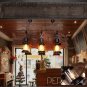 ndustrial Sailboat Wooden Chandelier E27 6-lamp Personality Creative Fish-shaped Decorative Lamp