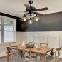 52" Farmhouse Ceiling Fan With Light Rustic Ceiling Fan With Light