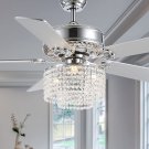 52” Ceiling Fans with Lights and Remote for Living Room Fandelier Modern Fans with Lamps