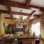 Antler Chandelier 6 Light Large Faux Resin Chandelier Vintage Style Antler Lighting for Living Room